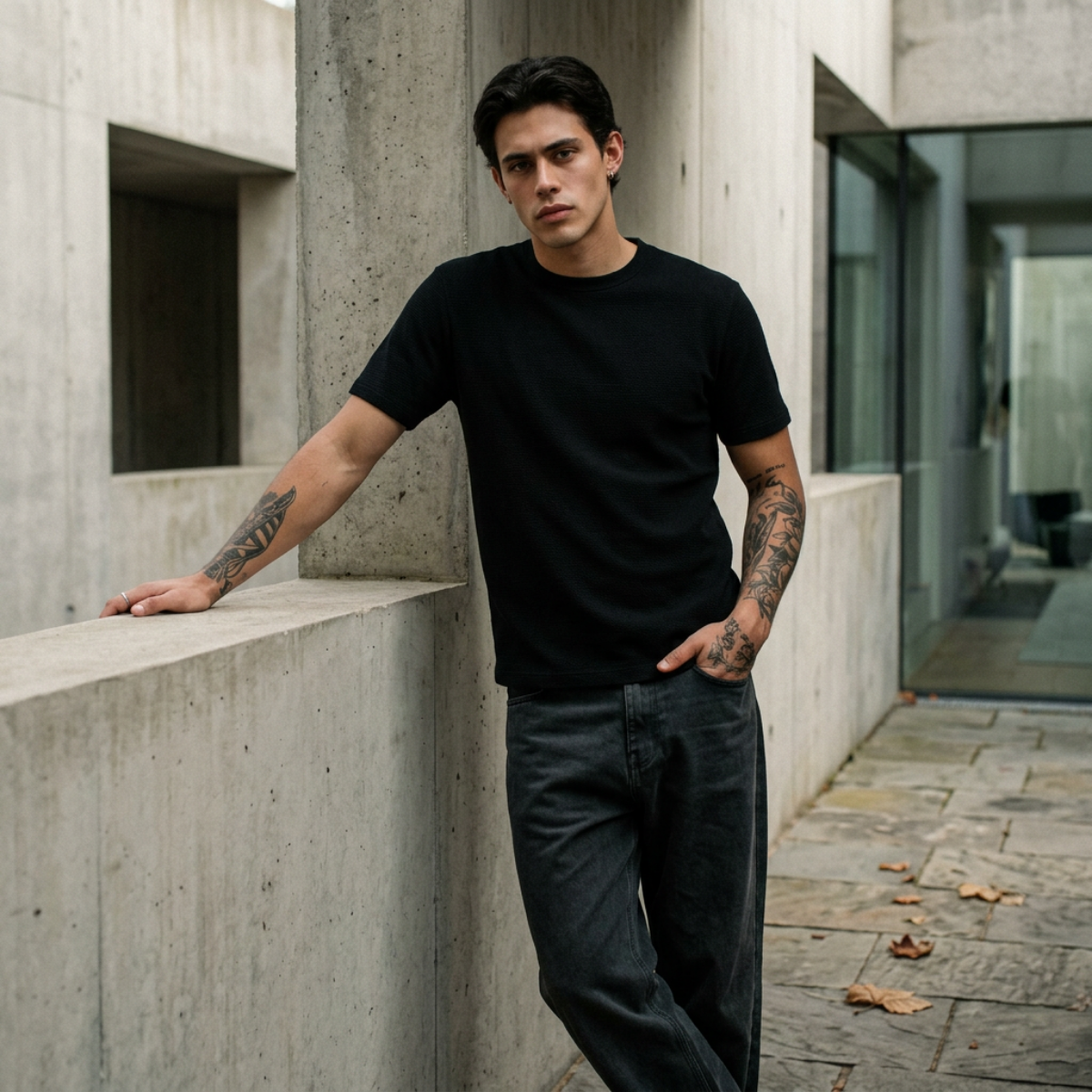 Boxy lookbook — concrete ledge