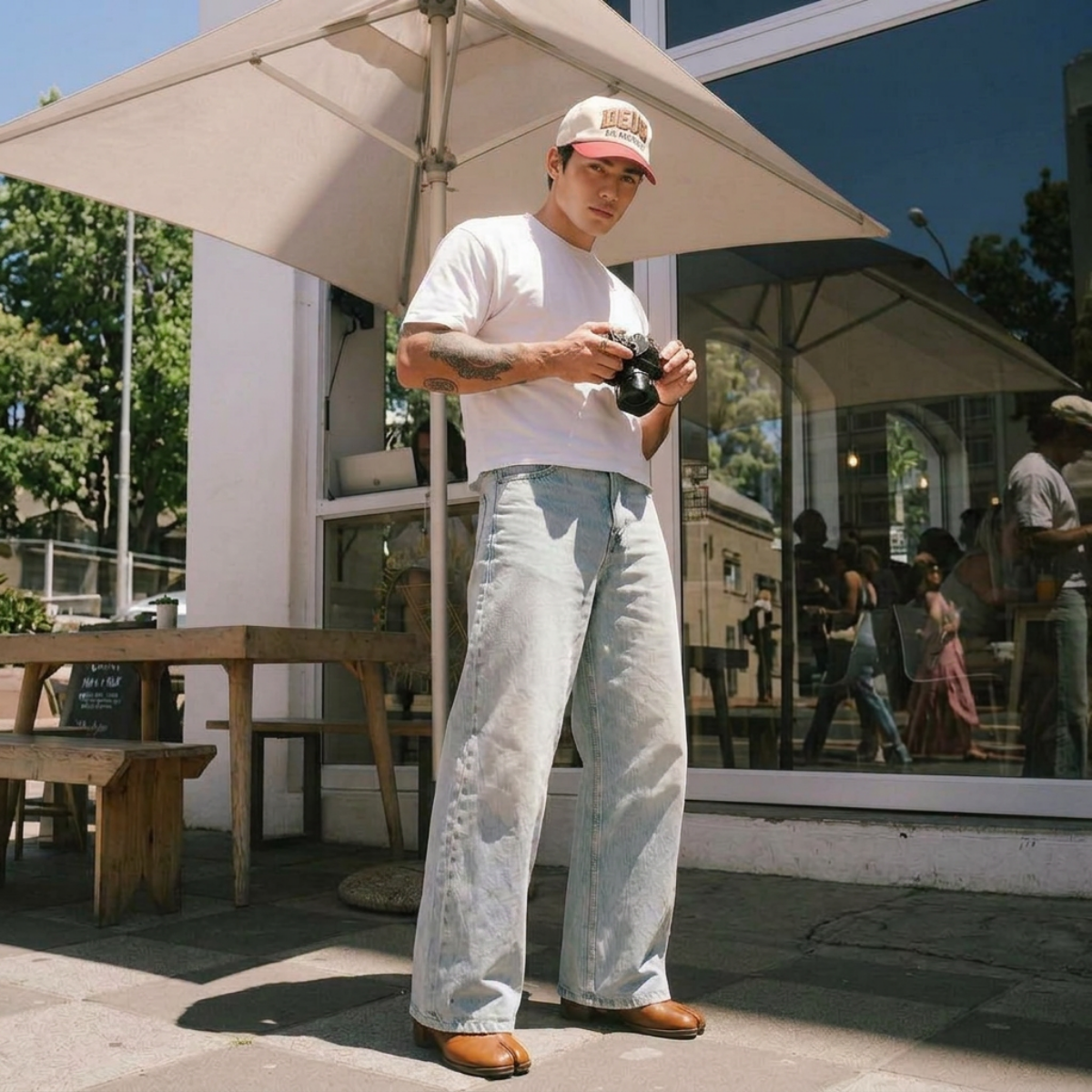 Boxy lookbook — camera in hand